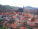 �esk� Krumlov, pohled na m�sto