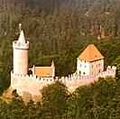 Hrad Koko��n, leteck� pohled